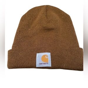 Carhartt Brown Knit Beanie Watch Hat A18 USA Made Workwear Streetwear Unisex OS